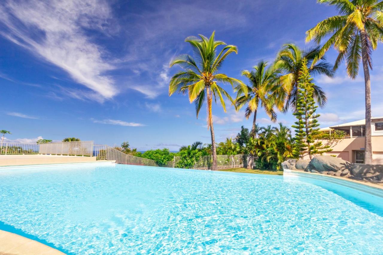 Cuty - Bel Et Spacieux Apt Avec Magnifique Vue Mer Et Piscine Saint Gilles Les Bains Exterior foto